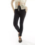 Фото #5 товара Bershka Petite high waist skinny jeans in black