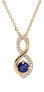 Фото #1 товара Charming gold-plated necklace with zircons PO/SP08340B