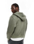 Фото #2 товара ASOS DESIGN heavyweight boxy scuba hoodie in khaki