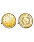 Gold-Layered Liberty Nickel Bezel Coin Cuff Links