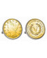 ფოტო #1 პროდუქტის Gold-Layered Liberty Nickel Bezel Coin Cuff Links