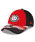 Фото #2 товара Men's Red and Black NASCAR 75th Anniversary 9FORTY Visor Streak Snapback Adjustable Hat