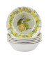 Certified Lemon Zest 6 Piece Melamine All Purpose Bowl