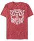 Men's Autobot Symbol Short Sleeve Crew T-shirt Красный, S - фото #1