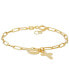 Браслет Macy's Cross & Heart Link 14k Gold.