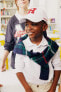 Фото #1 товара Erkek Çocuk Beyaz Pike Uzun Kollu Polo Okul Tişörtü