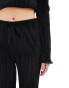 Фото #5 товара ASOS DESIGN plisse trouser with fluted hem co ord in black