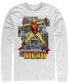 Marvel Men's Classic Comics Iron Man Invincible Comic Strips, Long Sleeve T-Shirt