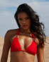 Moda Minx X Savannah-Shae Richards amour triangle bikini top in red