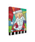 Holli Conger Stained Glass Santa Canvas Art - 27" x 33.5"
