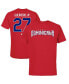 Men's Vladimir Guerrero Jr. Red Dominican Republic Baseball 2023 World Baseball Classic Name and Number T-shirt Красный, S - фото #4