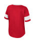 Big Girls Crimson Alabama Crimson Tide Tomika Tie-Front V-Neck T-shirt