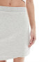 Фото #5 товара 4th & Reckless wrap front mini sweat skirt co-ord in grey marl