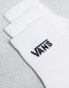 Vans classic half crew 3 pack socks in white