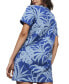 ფოტო #2 პროდუქტის Women's Essential Palm Resort Short-Sleeve T-Shirt Dress