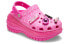Фото #2 товара Barbie/芭比 × Crocs卡骆驰 字符 洞洞鞋 女款 粉色 / Тапочки Crocs Barbie 209244-6QQ