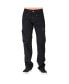 Men's Relaxed Straight Heavy Washed Canvas Premium Jeans Utility Zipper Pocket