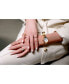 ფოტო #4 პროდუქტის Eco-Drive Mae Women's Diamond Accent Gold-Tone Stainless Steel Bracelet Watch 30mm