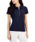 ფოტო #1 პროდუქტის Women's Short-Sleeve Polo-Collar Shirt