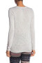 Bobeau 164149 Women's Tie Front Long Sleeve Grey Top Size X- Small