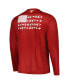 Men's Cardinal Arkansas Razorbacks Terminal Shot Omni-Shade Omni-Wick Long Sleeve T-shirt