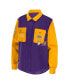 Women's Purple Los Angeles Lakers Colorblock Button-Up Shirt Jacket