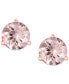 ფოტო #2 პროდუქტის Morganite Stud Earrings (2 ct. t.w.) in 14k Rose Gold