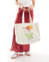 Фото #2 товара ASOS DESIGN canvas tote bag with cest la vie print in multi