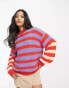 Фото #2 товара Urban Revivo stripe knit jumper in multi
