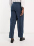 Фото #2 товара New Look relaxed fit suit trousers in dark blue