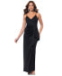 ფოტო #1 პროდუქტის Women's Cascading-Ruffle V-Neck Strappy Dress