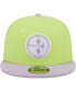 ფოტო #2 პროდუქტის Men's Neon Green, Lavender Pittsburgh Steelers Two-Tone Color Pack 9FIFTY Snapback Hat