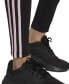 Women's Essentials 3-Stripe Full Length Cotton Leggings, XS-4X Black/clear Pink, XS - фото #5