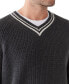 ფოტო #3 პროდუქტის Men's Relaxed Fit V-Neck Long Sleeve Sweater