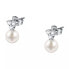 Charming silver earrings with pearls Pearl SAER52