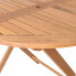 Folding Side Table Kate 90 x 90 x 76 cm Natural Acacia
