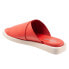 Softwalk Kara S2209-600 Womens Red Narrow Leather Slides Sandals Shoes
