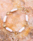 Etta Genuine Pink Opal and Yellow Quartz Abstract Link Bracelet