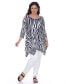 ფოტო #1 პროდუქტის Plus Size Antonia Cut-Out Shoulder Tunic