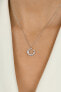 Charming silver necklace with zircons NCL79W