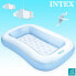 Inflatable Paddling Pool for Children Intex Rectangular Blue White 90 L 166 x 25 x 100 cm (6 Units)