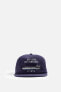 FLAT PEAK EMBROIDERED CAP