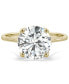 Moissanite Round Solitaire Ring (2-3/4 ct. tw. Diamond Equivalent) in 14k White Gold or 14k Yellow Gold