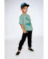 Boy Organic Cotton T-Shirt With Print Sage Green - Toddler|Child