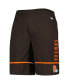 Фото #3 товара Men's Brown Cleveland Browns Combine Authentic Rusher Training Shorts