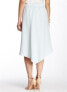 HARLOWE & GRAHAM 134271 Women's Blue Flow Wrap Buckle Midi Skirt Size XS - фото #2