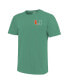 Фото #2 товара Men's Green Miami Hurricanes Baseball Comfort Colors T-Shirt