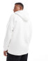 Brave Soul zip hoodie with rope drawcord in cream