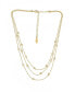 Фото #1 товара ETTIKA perfect Cubic Zirconia Dotted 18K Gold Plated Layered Necklace