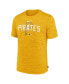 Фото #3 товара Men's Gold Pittsburgh Pirates Authentic Collection Velocity Performance Practice T-shirt
